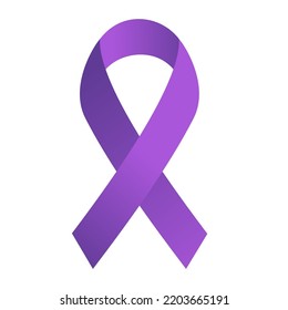 World Cancer Day Ribbon Vector Logo Icon Clipart