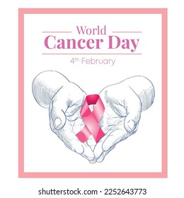 World Cancer Day
Symbol of caring for cancer, suitable for poster, copy space area etc