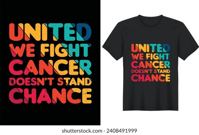 World cancer day t shirt design vector illustration template.