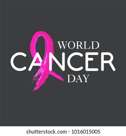 World cancer day vector - Shutterstock ID 1016015005