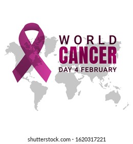 World Cancer Day Vector Background Design