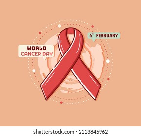 world cancer day vector with geometric concept. vector illustration. world cancer day. can be used for wallpapers and banners.