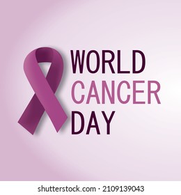 World Cancer Day vector illustration