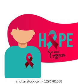 World Cancer Day Vector Template Design Illustration