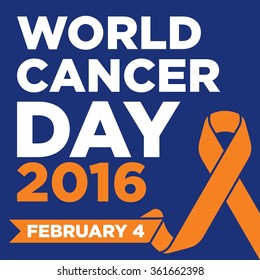 World cancer day vector template