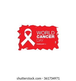 World cancer day vector template