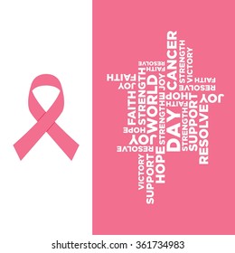 World cancer day vector template