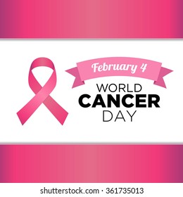 World cancer day vector template