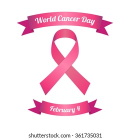 World cancer day vector template