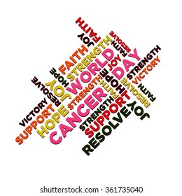 World cancer day vector template