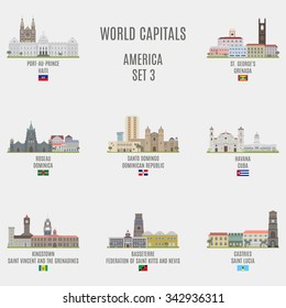 World capitals.Famous Places of American cities