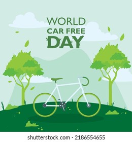 world car free day cartel with bike