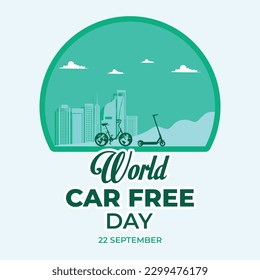 World car free day design 