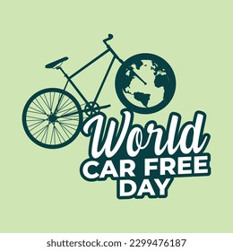 World car free day design 
