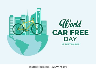 World car free day design 