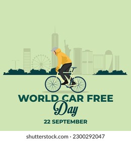 World car free day design 