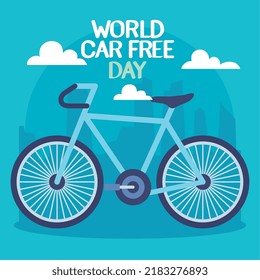 world car free day lettering