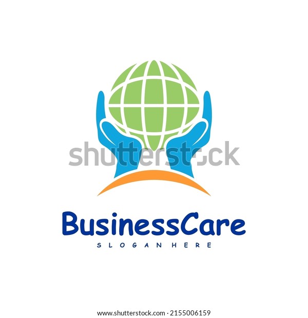 World Care Logo Design Vector Icon Stock Vector (Royalty Free