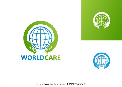 World Care Logo Template Design Vector, Emblem, Design Concept, Creative Symbol, Icon