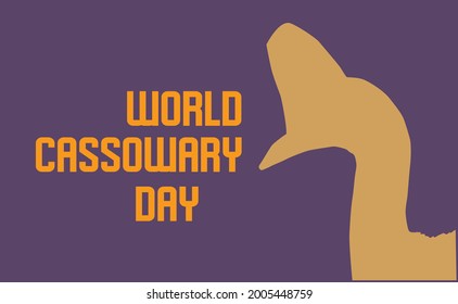 World Cassowary Day vector template