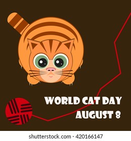 World cat day (August 8) card