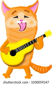 World cat day playing the guitar

