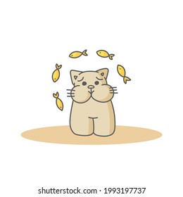 World Cat Day. Vector illustration. Holiday.