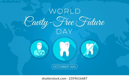 World Cavity-Free Future Day Background Illustration Banner