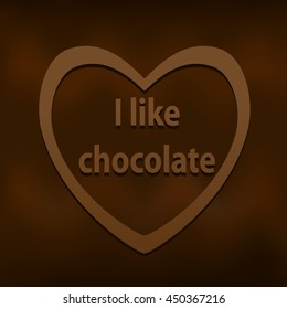 World Celebration chocolate. Vector illustration
