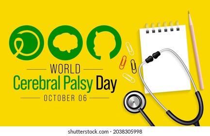 World Cerebral Palsy day is observed every year on October 6, CP is a group of disorders that affect a person's ability to move and maintain balance and posture. Vector illustration