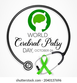 World Cerebral Palsy day is observed every year on October 6, CP is a group of disorders that affect a person's ability to move and maintain balance and posture. Vector illustration