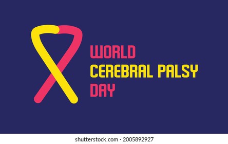 World Cerebral Palsy Day vector template