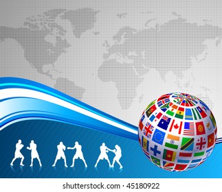 World Champion Boxer Original Vector Illustration