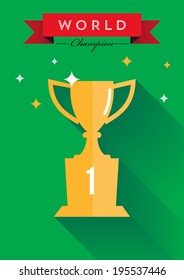 World Champion Flat Design