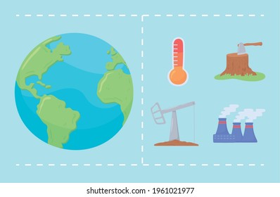 world change climate contamination set