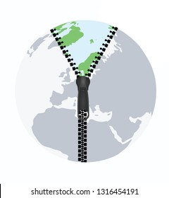 World change concept. vector illustration