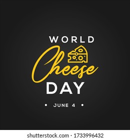 World Cheese Day Vector Design Illustration