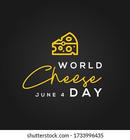 World Cheese Day Vector Design Illustration