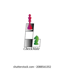 world chess day concept. checkmate. illustration vector