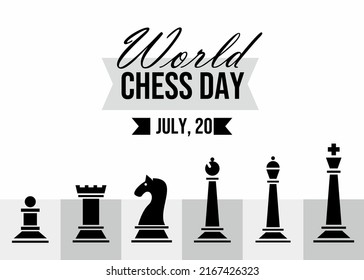 World chess day illustration design 