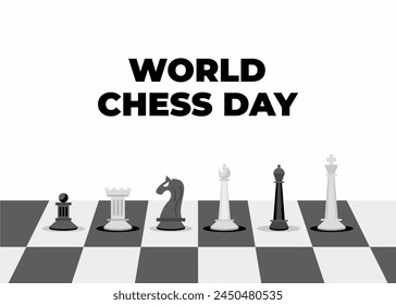 World chess day poster design