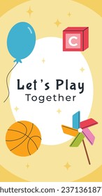 World children's day background. Happy International Children's Day design. November 20. Childrens Day celebration. Template for Poster, Banner, Flyer, Greeting Card, Post. Cartoon Vector illustration