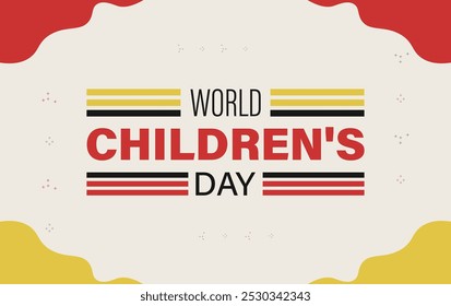 World children's day background. Happy International Children's Day design. November 20