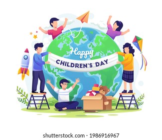 世界の子供 イラスト のベクター画像素材 画像 ベクターアート Shutterstock