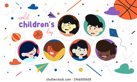 世界の子供 イラスト のベクター画像素材 画像 ベクターアート Shutterstock