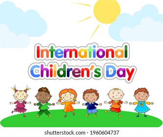 World Children's Day illustration vector