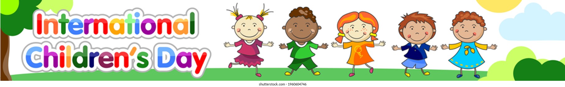 World Children's Day illustration vector