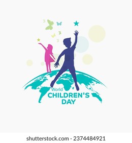 World Children's Day logo event concept design