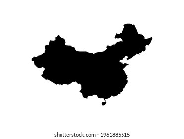 World China map illustration. Vector picture. China map.