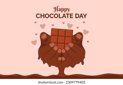 World Chocolate Day Background Template